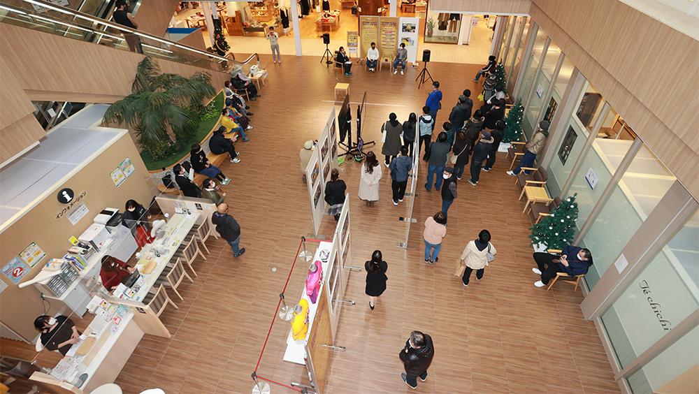 ベガルタ仙台 パネル展の様子