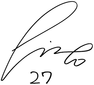 選手サインを紹介しています